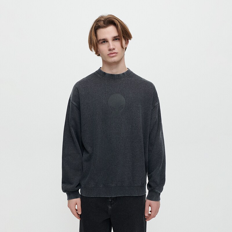 House - bluză sport oversized ufo - gri