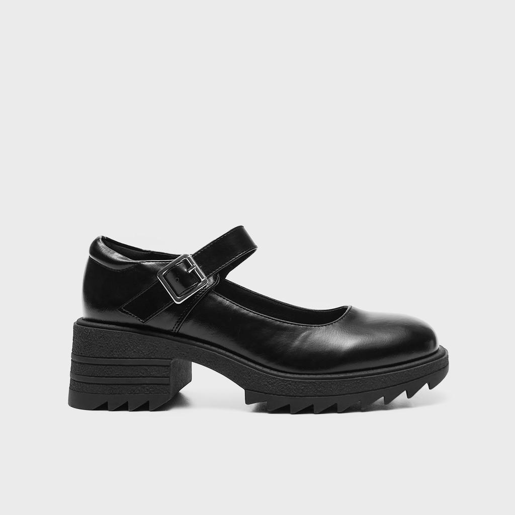 House - pantofi derby cu catarame - negru