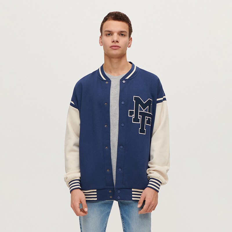 House - bluză sport baseball cu broderie -
