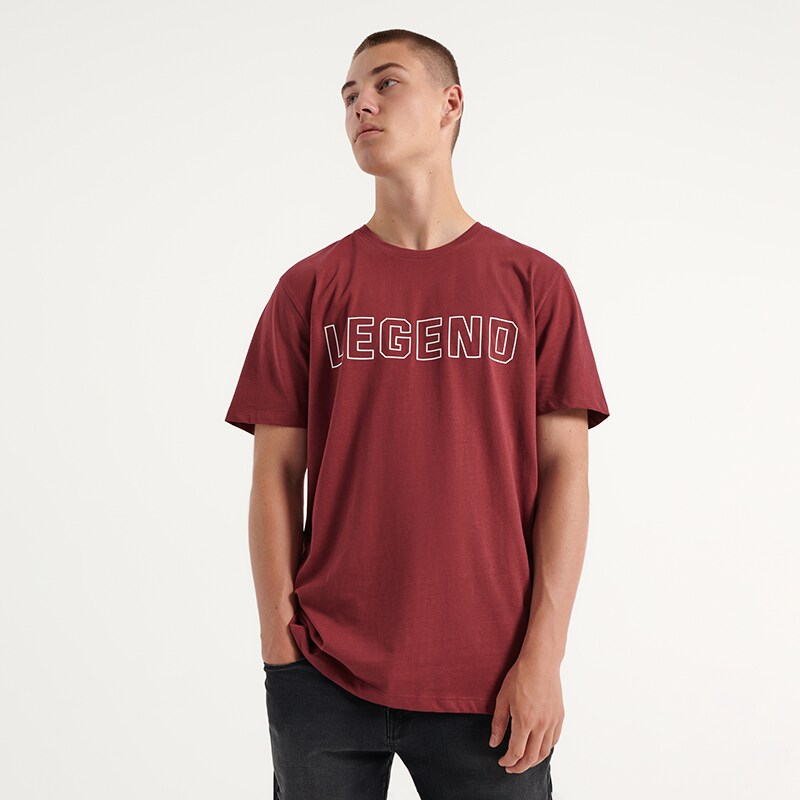 House - Tricou cu imprimeu Legend - Bordo