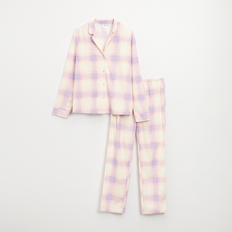 House - pijama din două piese - alb
