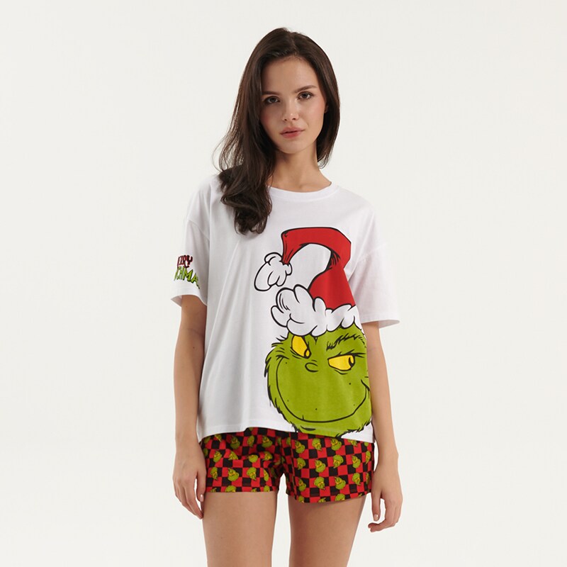 House - pijama cu imprimeu grinch - multicolor