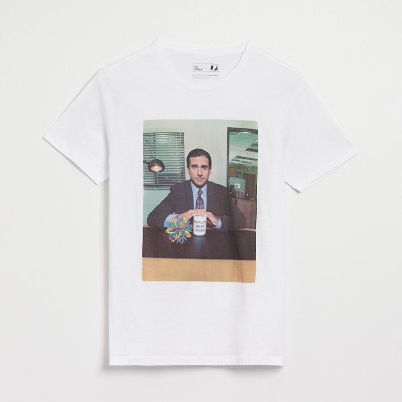 House - Tricou cu imprimeu The Office - Alb