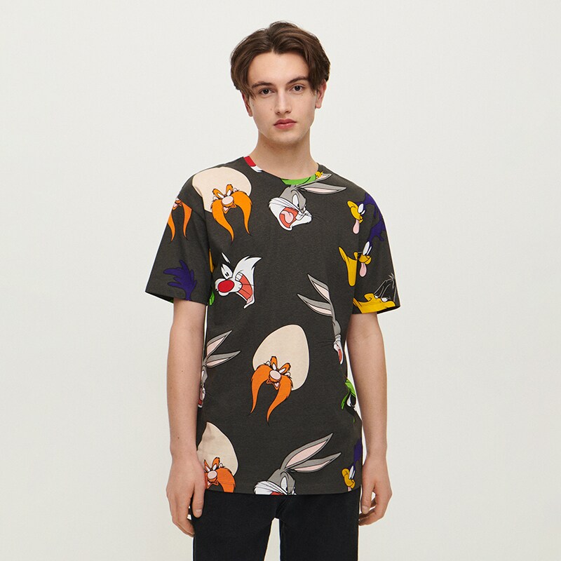 House - Tricou Looney Tunes - Gri