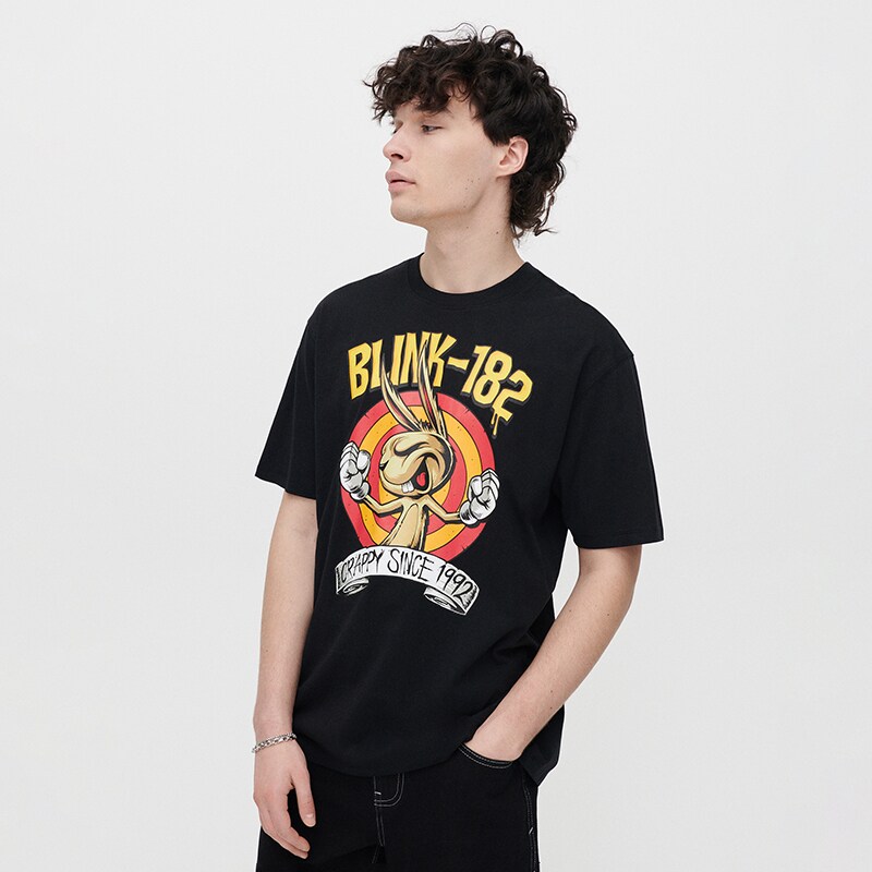 House - tricou cu imprimeu blink-182 - negru