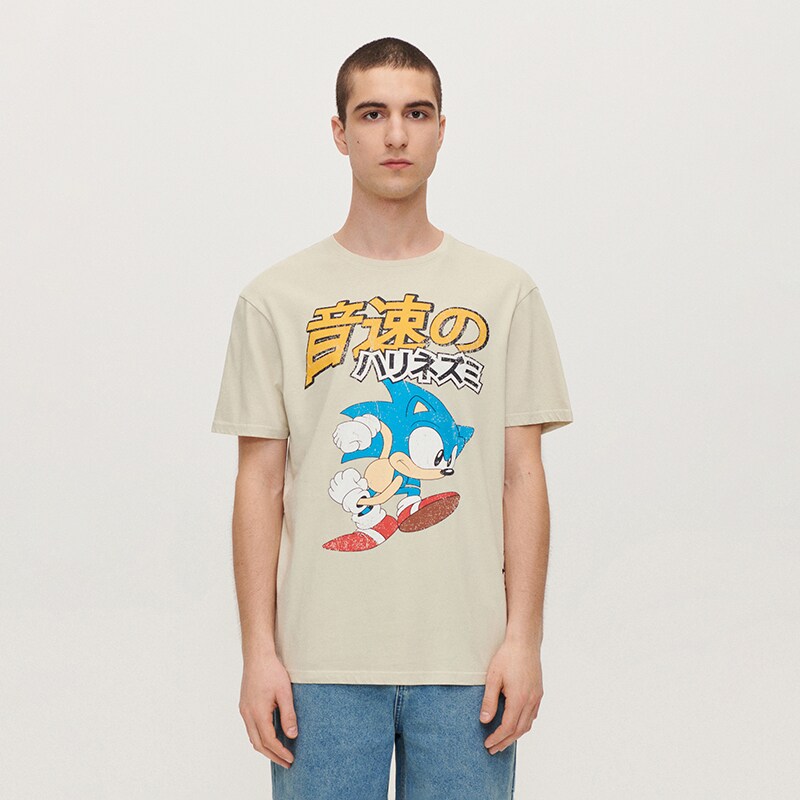 House - tricou cu imprimeu sonic - ivory