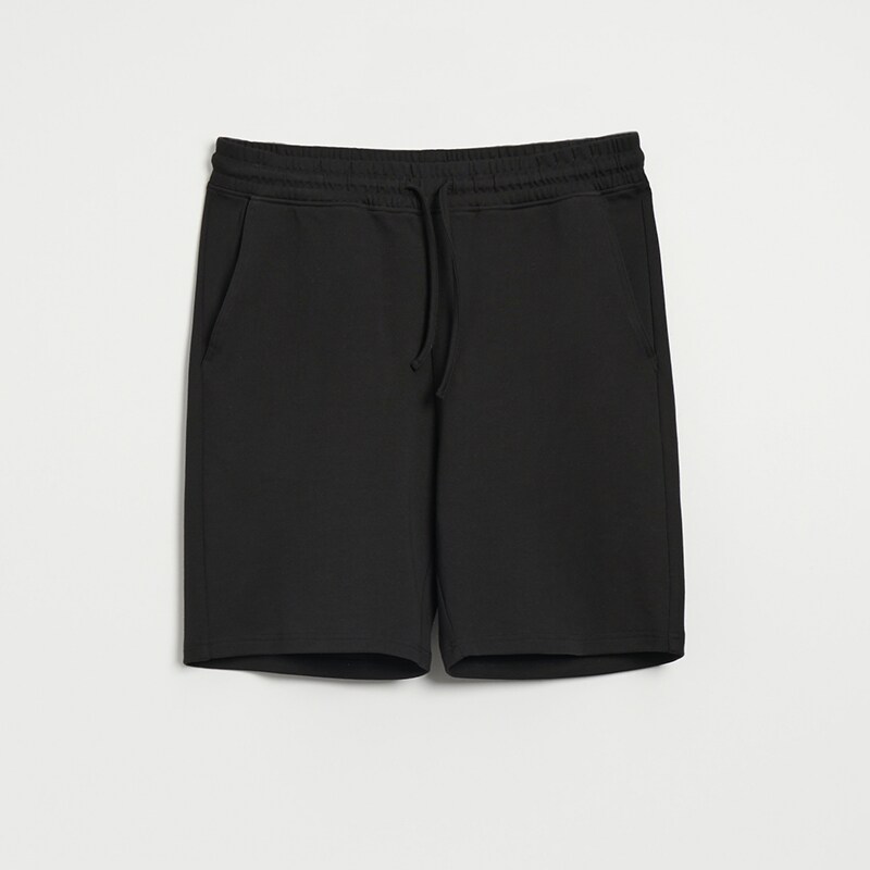 House - pantaloni scurți de trening, cu imprimeu - negru