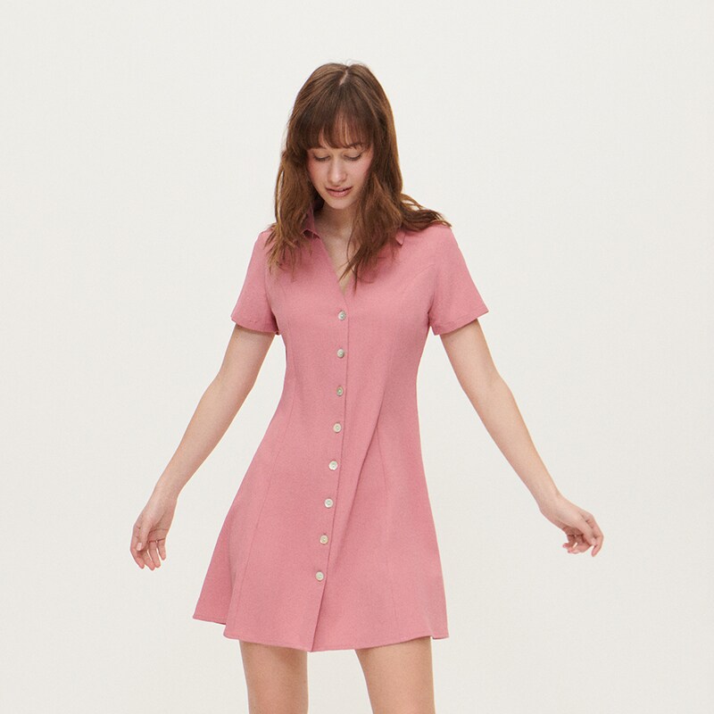 House - rochie mini din viscoză - violet