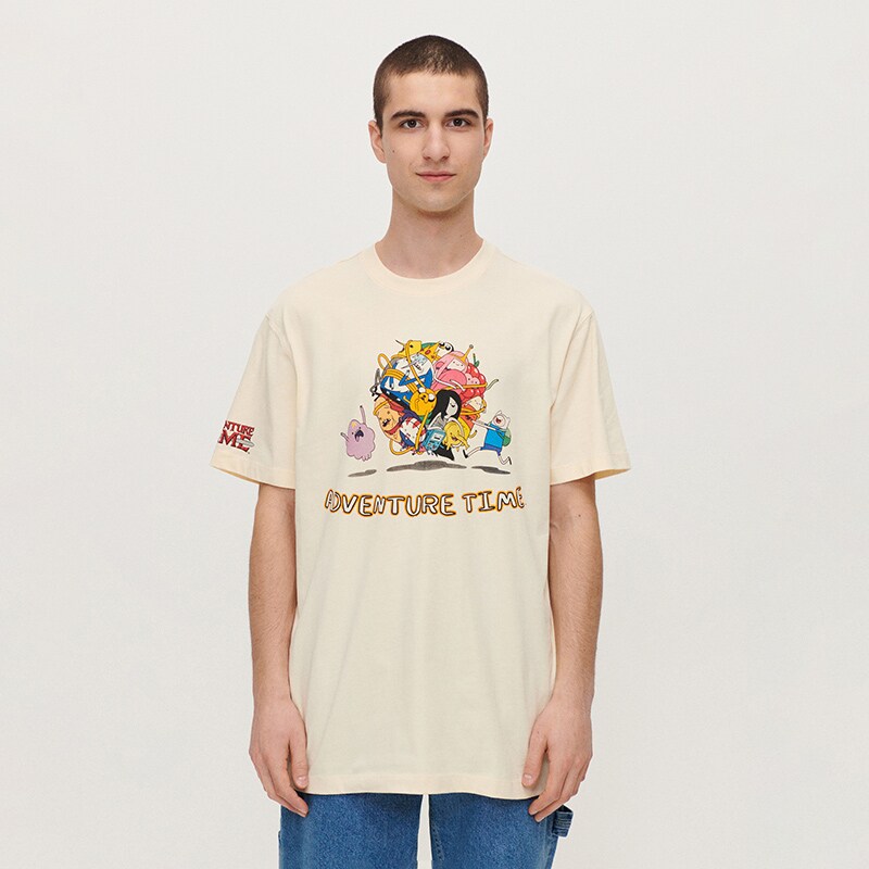 House - tricou cu imprimeu adventure time - ivory