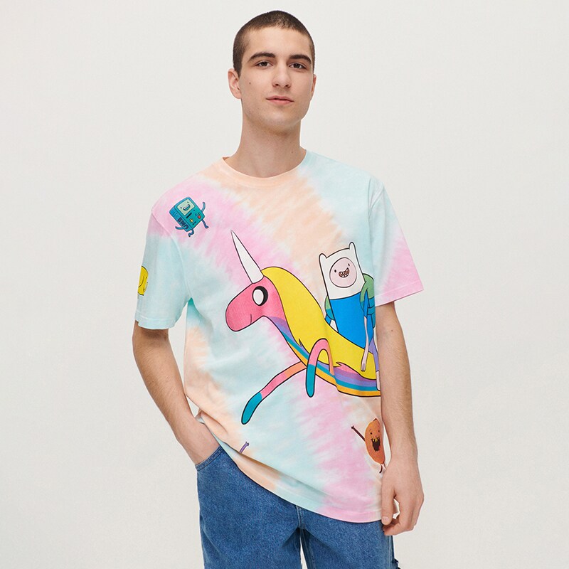 House - tricou cu imprimeu adventure time - alb