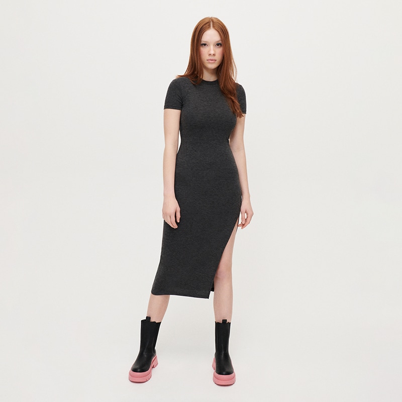 House - Rochie midi - Negru