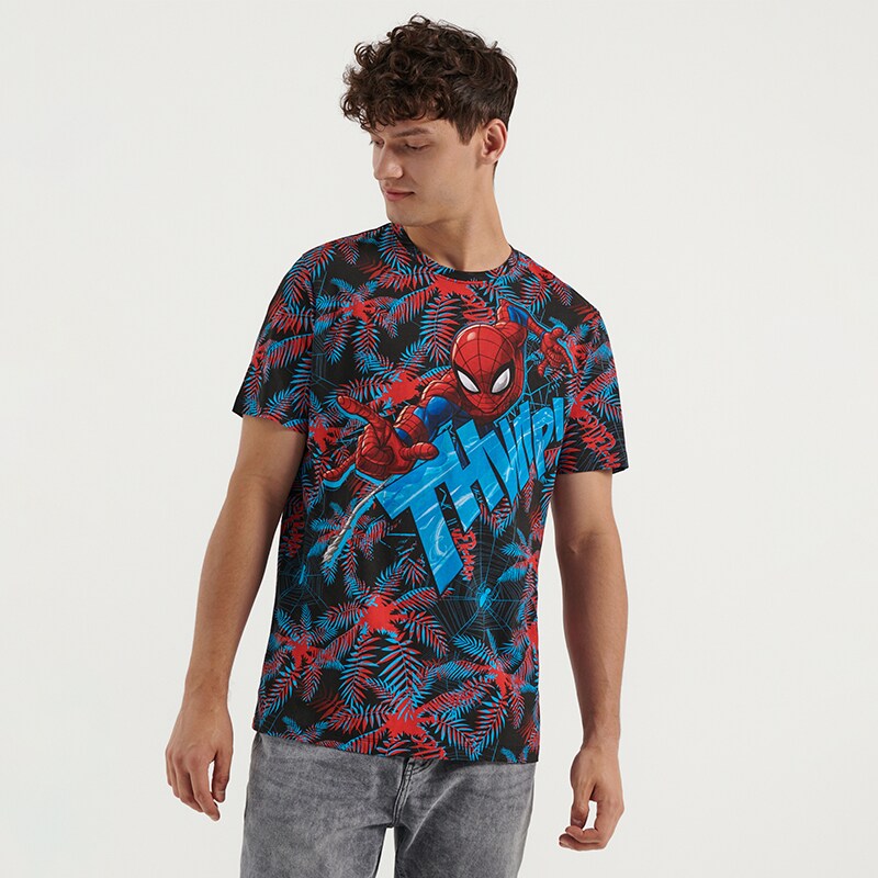 House - tricou cu imprimeu spiderman - multicolor
