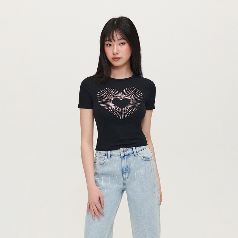 House - ladies` t-shirt - negru