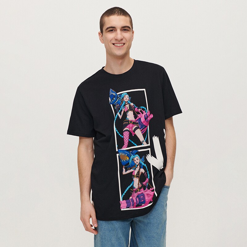 House - tricou loose fit league of legends - negru