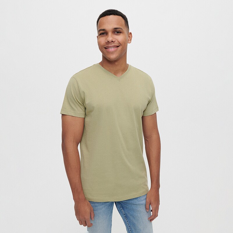House - tricou cu decolteu în v - verde