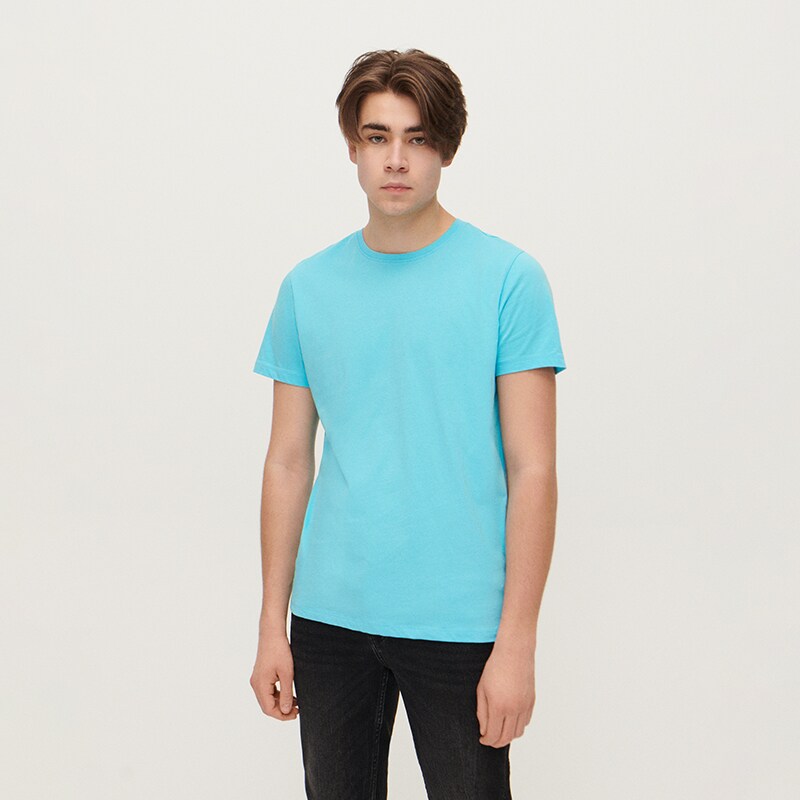 House - tricou basic uni - turcoaz