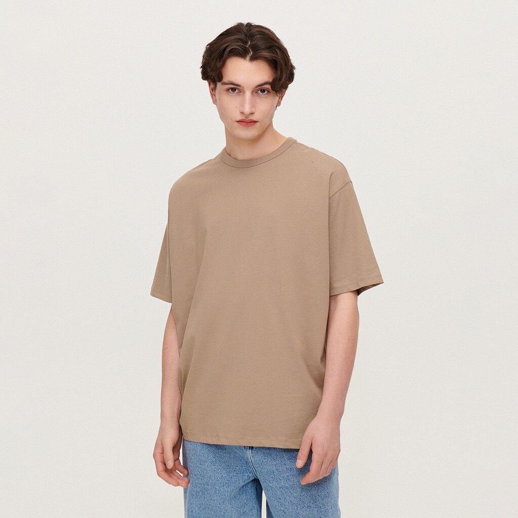 House - tricou loose fit basic - bej
