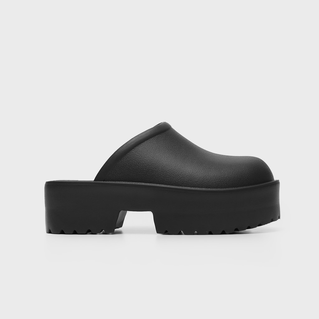 House - saboți cu toc - negru