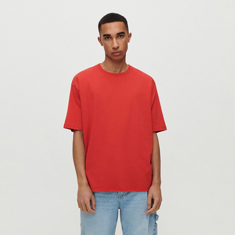 House - tricou loose fit basic - roșu