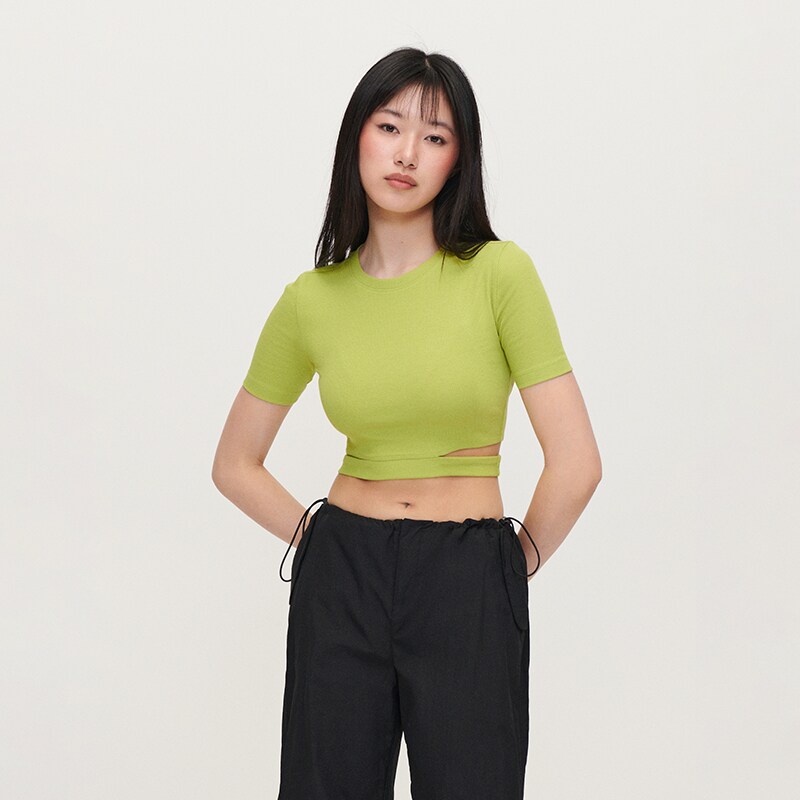 House - tricou scurt basic - verde