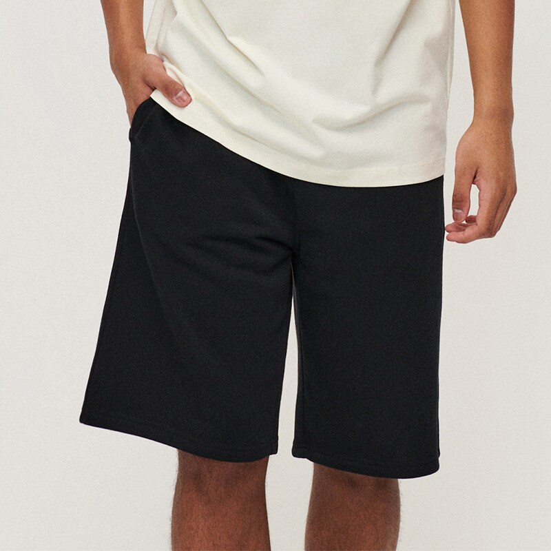 House - pantaloni sport scurți loose fit - negru