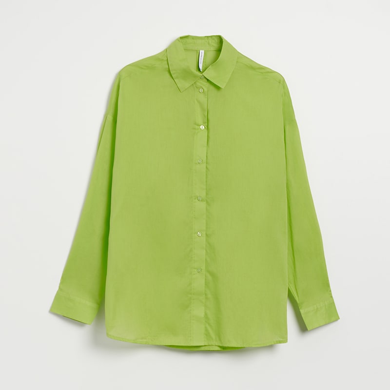 House - cămașă oversized - verde