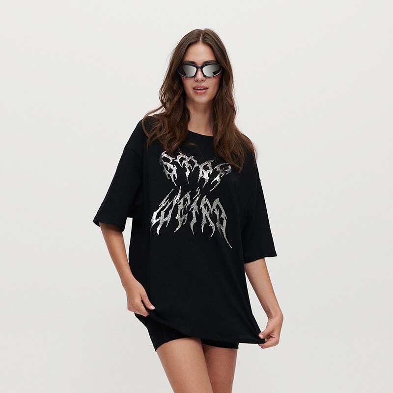 House - Tricou oversized - Negru