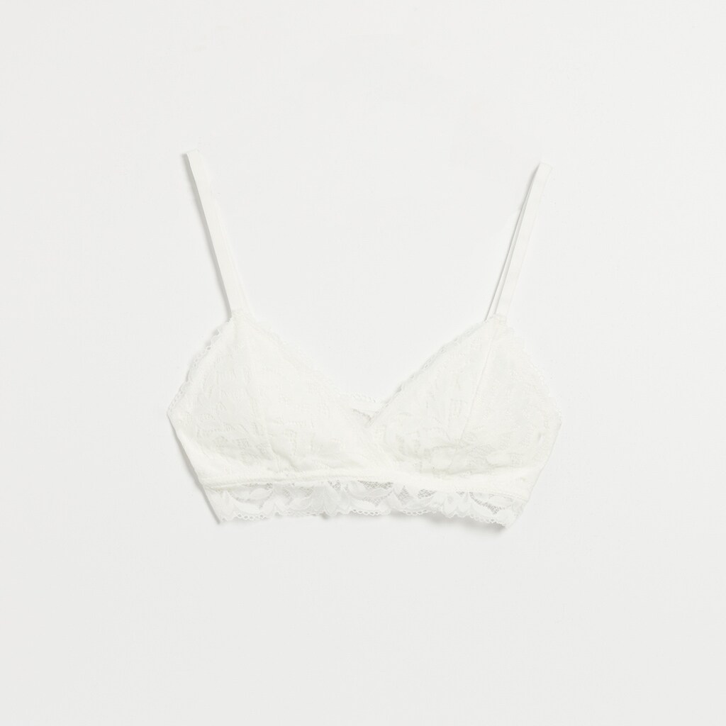 House - Sutien din dantela - Alb