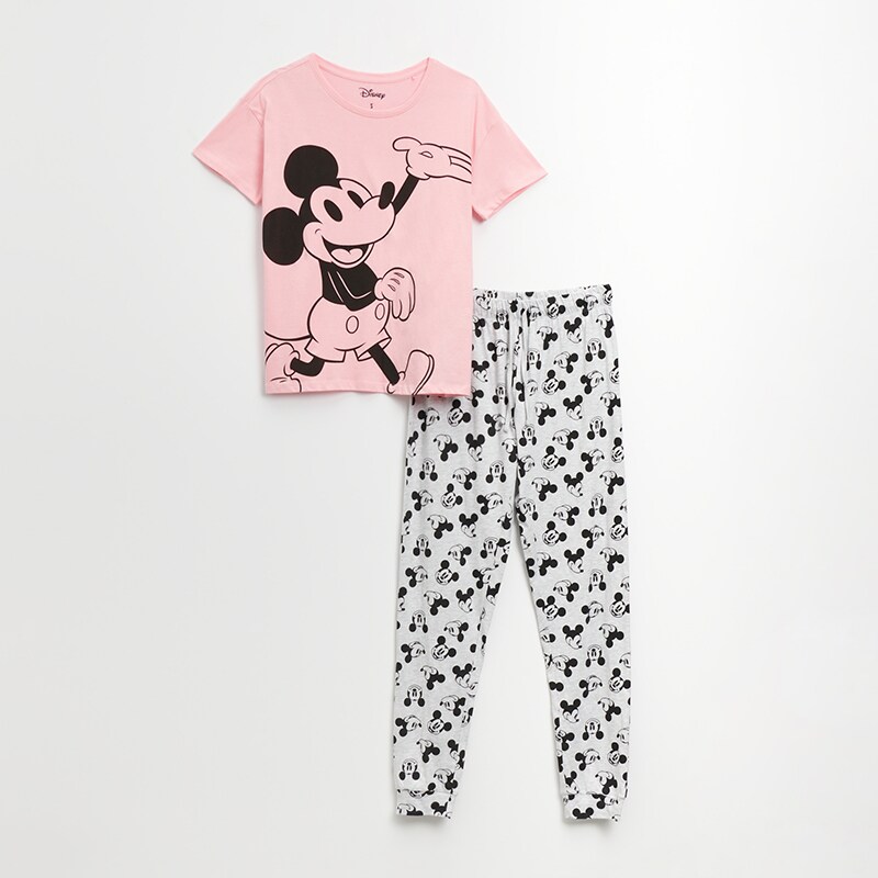House - pijama cu imprimeu mickey mouse - multicolor