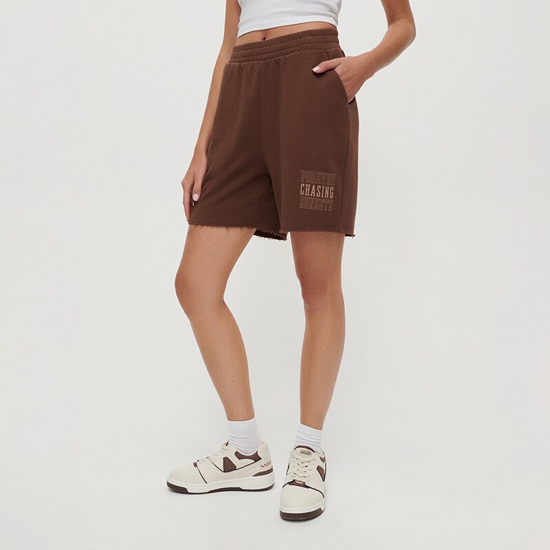House - pantaloni scurți de trening - maro