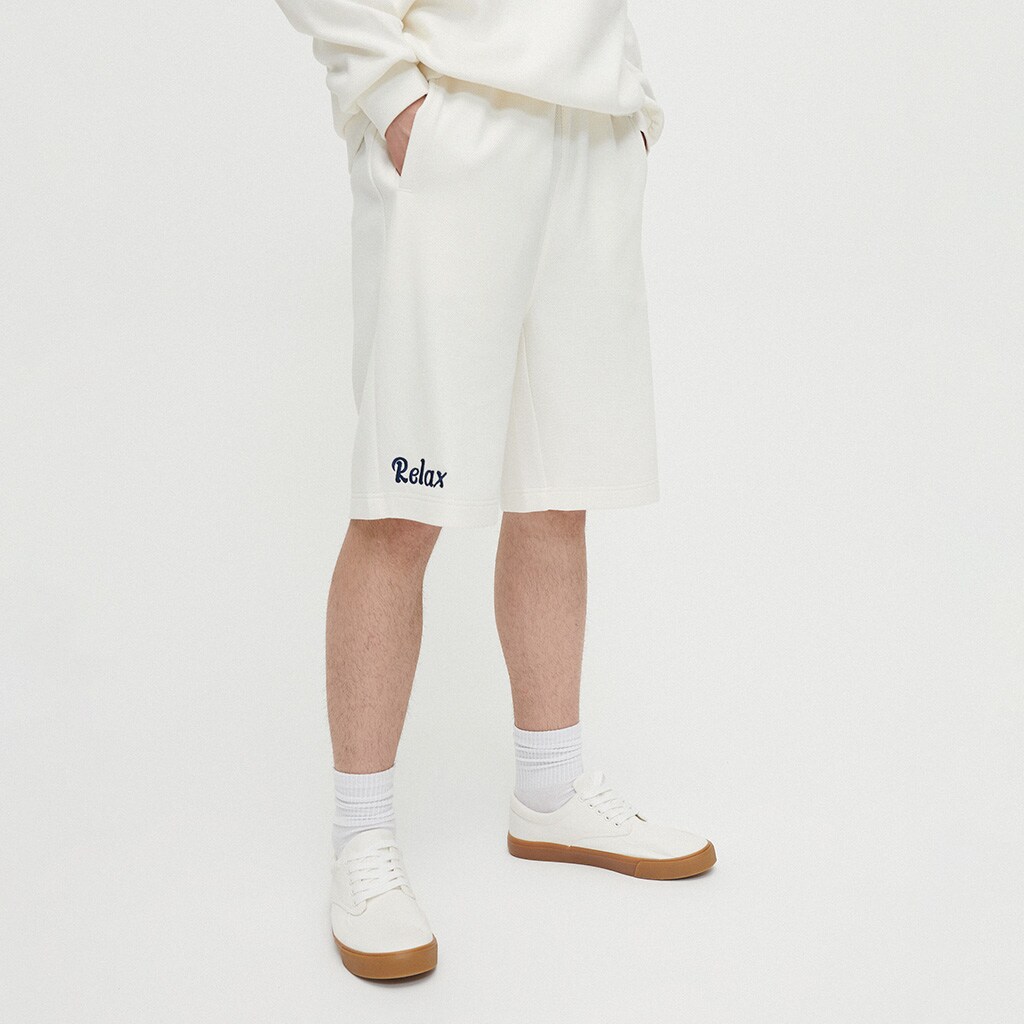 House - Pantaloni sport scurti loose fit - Ivory
