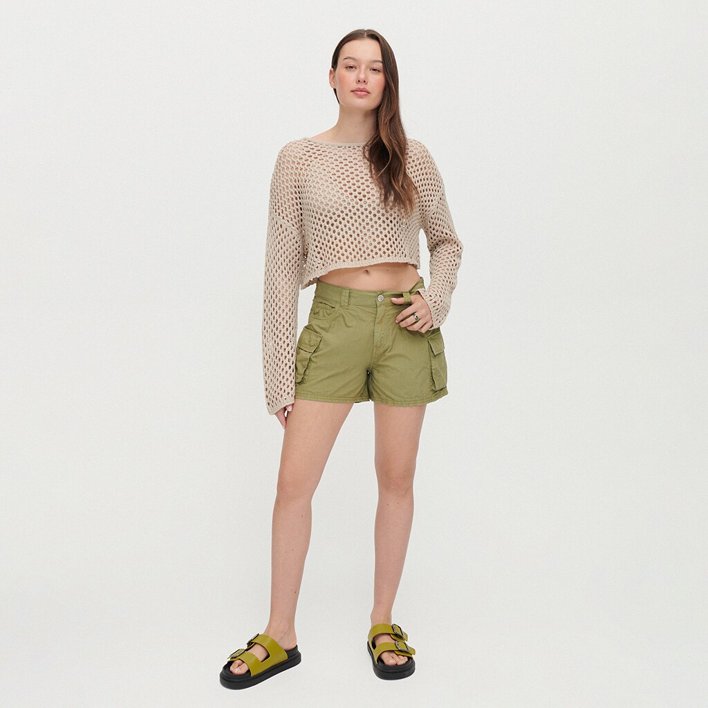 House - pantaloni scurți cu buzunare cargo - kaki