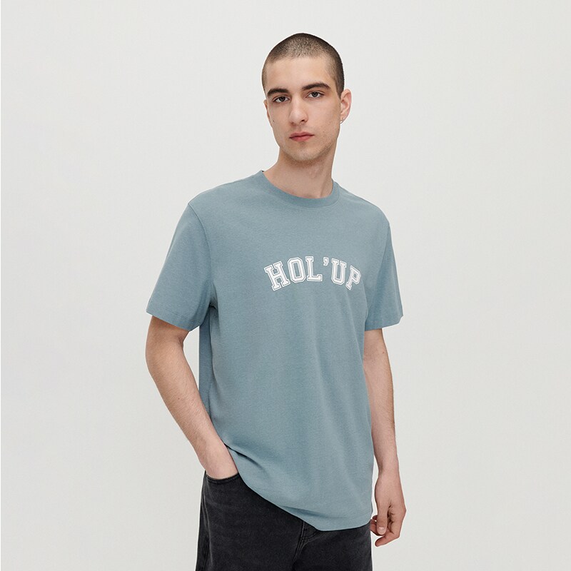 House - tricou cu inscripție - gri