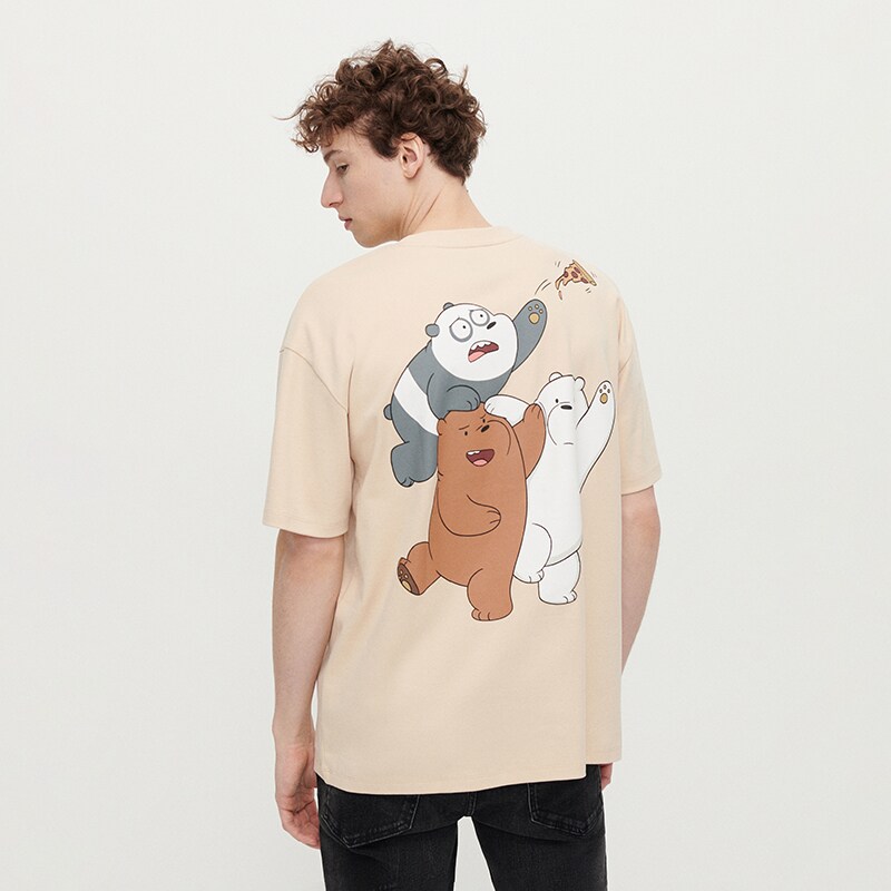 House - Tricou We Bare Bears - Bej