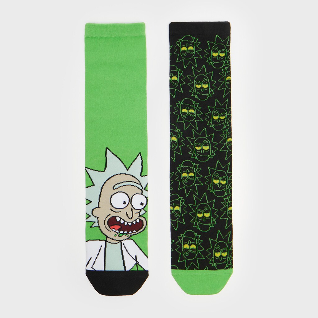 House - set de 2 perechi de șosete lungi rick and morty - multicolor