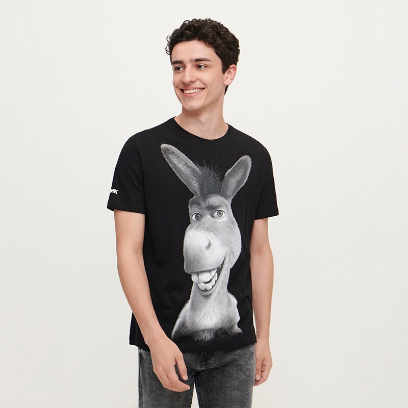House - tricou cu imprimeu shrek - negru