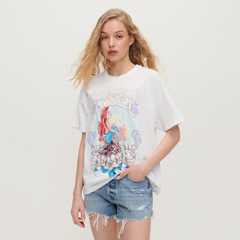 House - Tricou Disney Princess Ariel - Alb