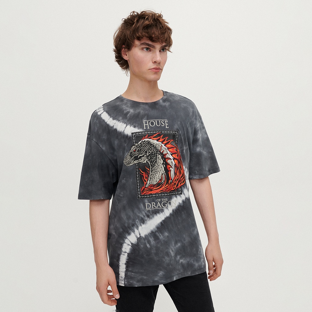 House - Tricou cu imprimeu House Of The Dragon - Negru