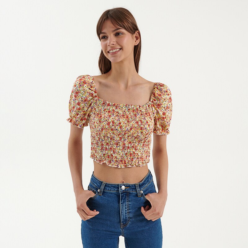 House - Bluza scurta - Multicolor