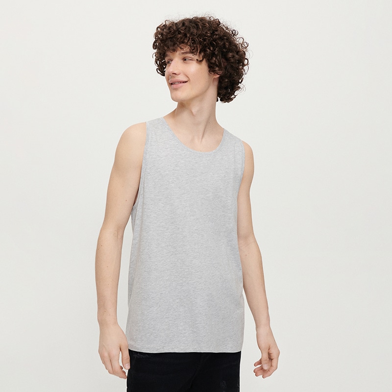 House - tricou fără mâneci - gri deschis