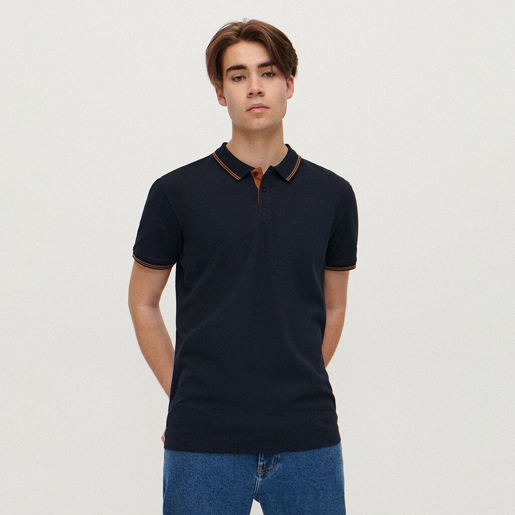 House - tricou polo basic - bleumarin