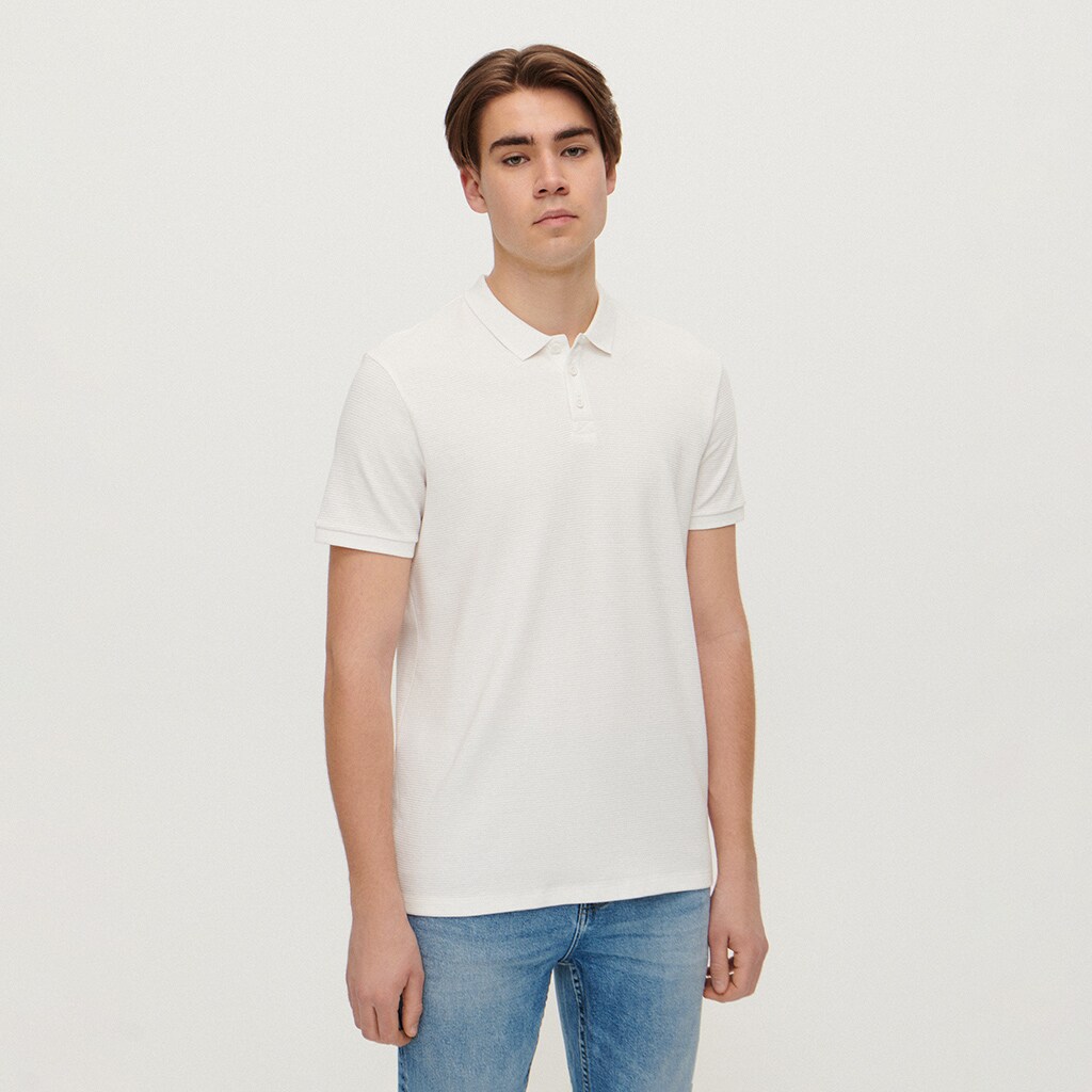 House - tricou polo - ivory