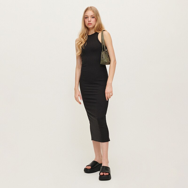 House - rochie maxi - gri