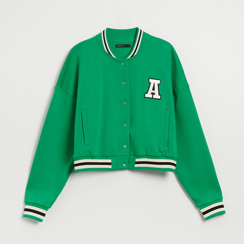 House - bluză sport baseball athletic squad - verde