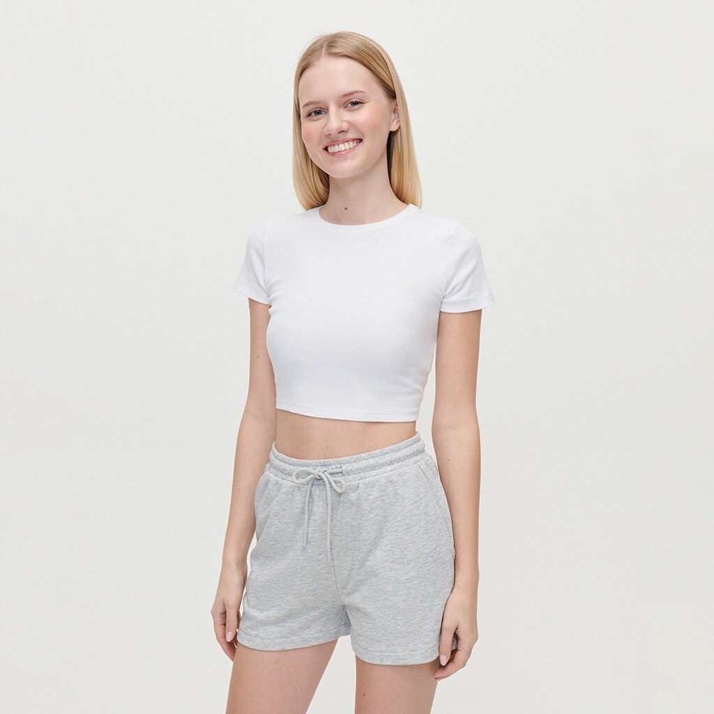 House - pantaloni scurți de trening basic - gri deschis