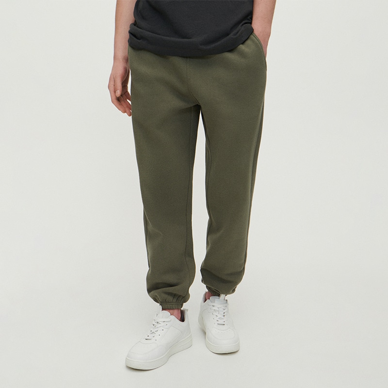 House - pantaloni joggers groși - kaki
