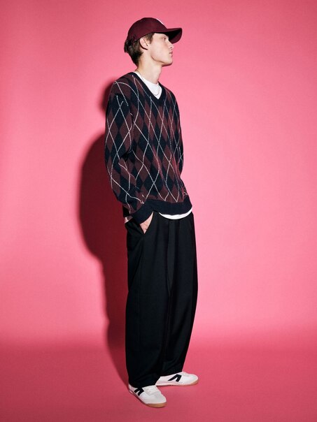 Gemusterter Pullover
