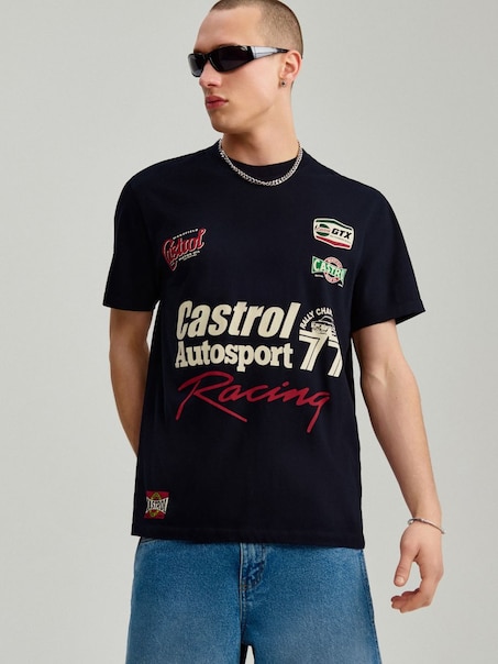 Футболка з принтом Castrol Autosport Racing