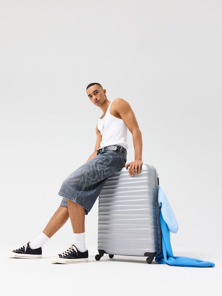 Koszulka bez rękawów basic z okrągłym dekoltem biała