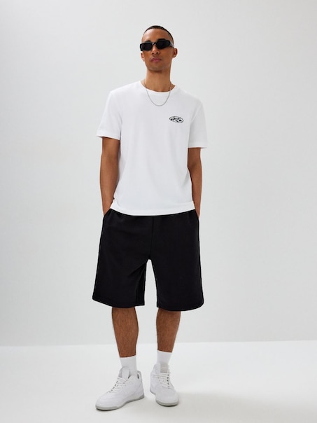 Dresowe szorty typu jorts czarne